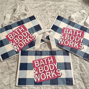 Lot Of 3) Bath And Body Works Reusable Candle Day Bags 10"x16"